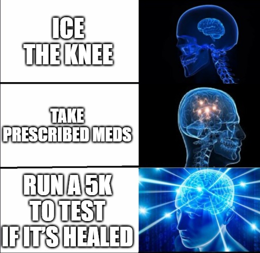 Run a 5K to test if it’s healed