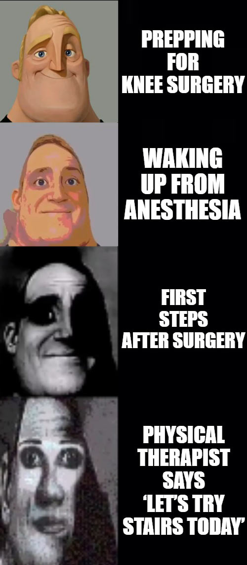 Prepping for knee surgery